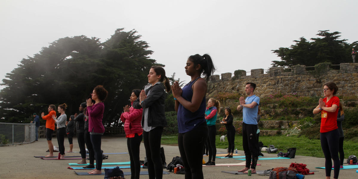 Yoga in the Sutro Heights Park