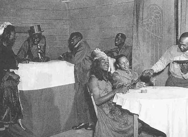 A group of African American soldiers created, Jumping with Jodie, an all Black female impersonation show. Jumping with Jodie,