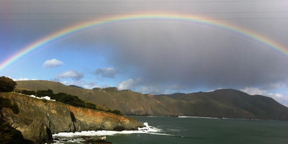 On an introductory park tour for new staff, the sky offered this most glorious welcome at Point Bonita