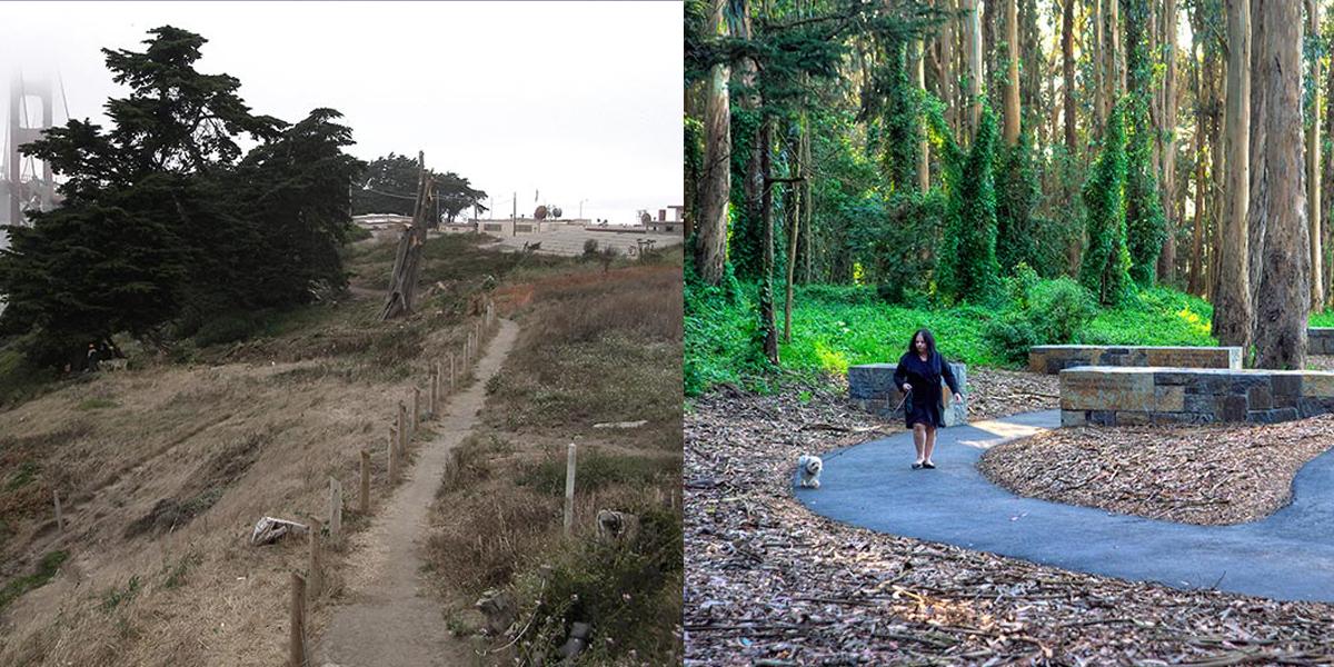 Presidio before and after