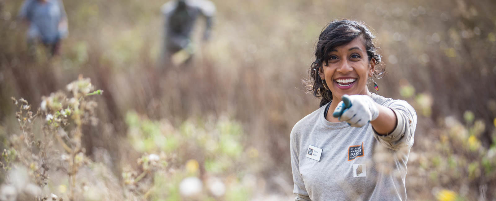 Park Stewardship Intern Removing Invasive Species