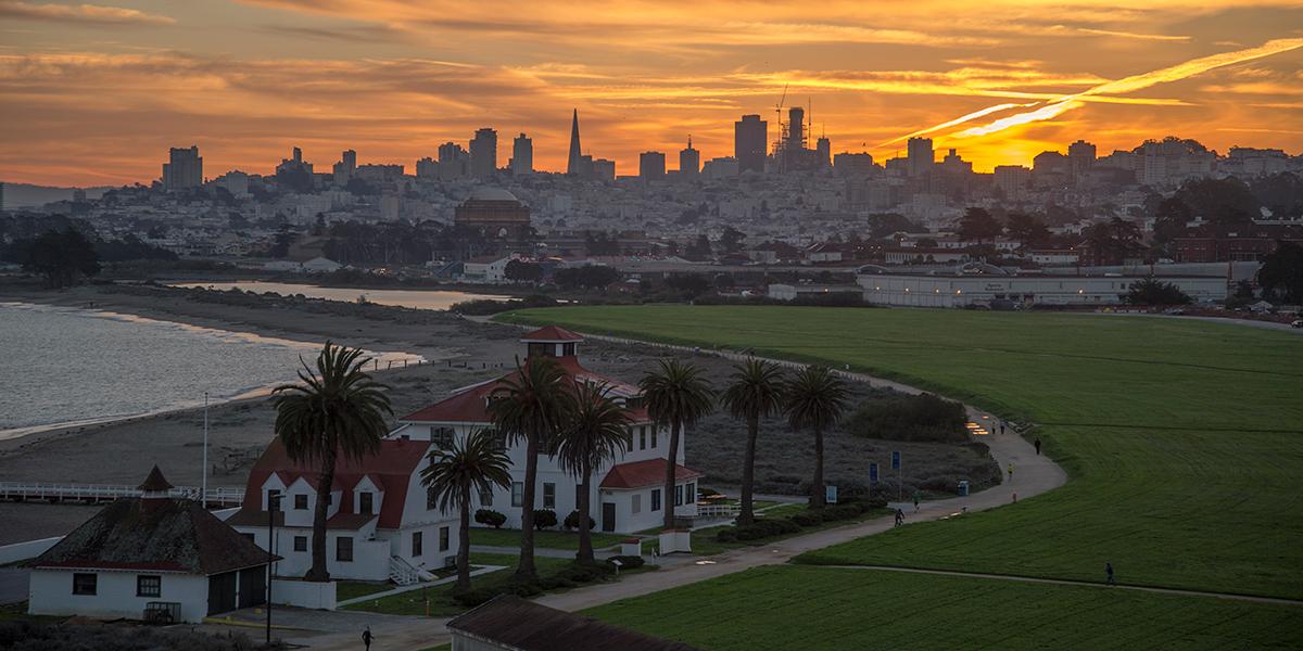 Crissy Field view from the Presidio