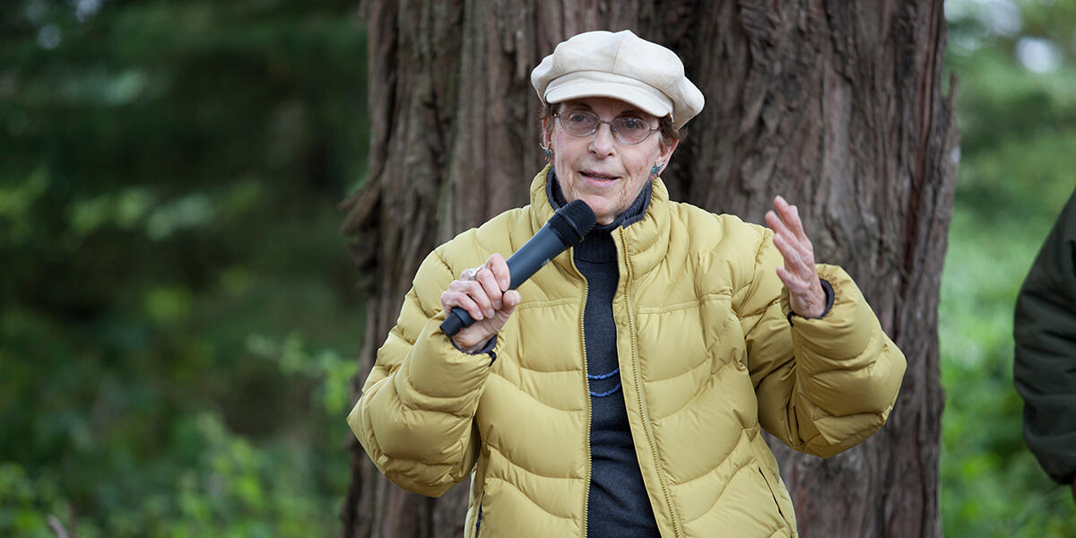 Amy Meyer at National Trails Day, 2014