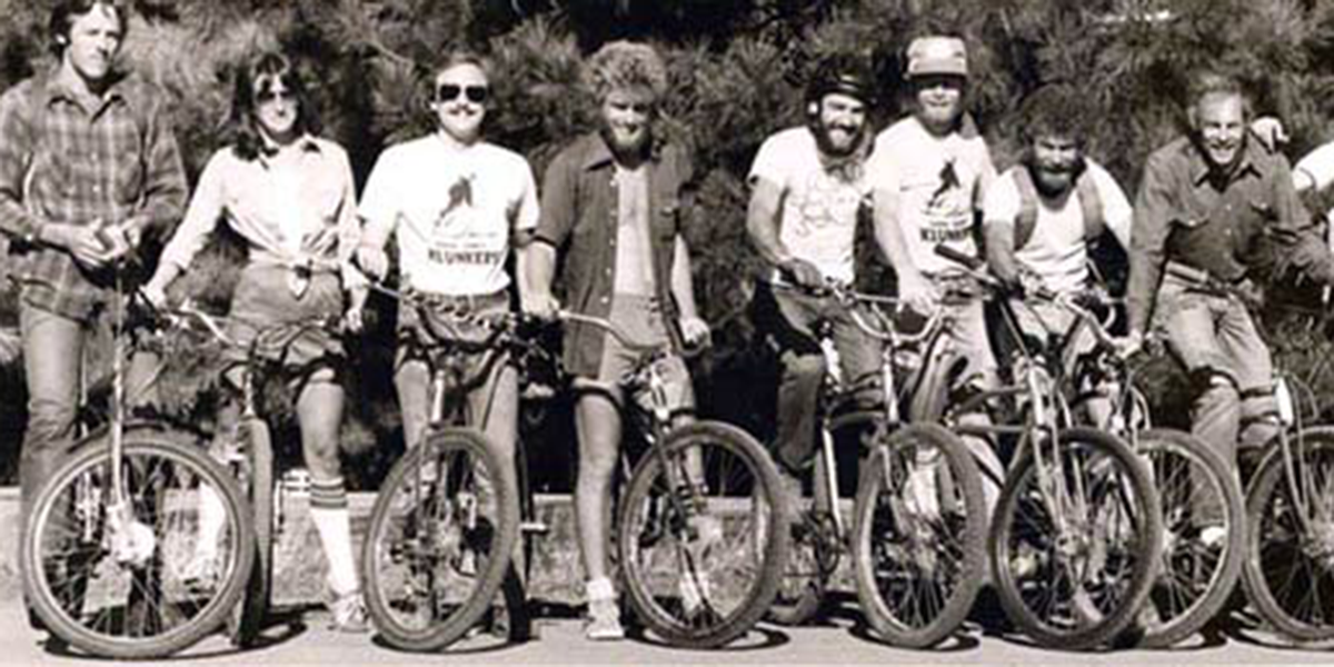 16 early off-road cyclists on Mt. Tam