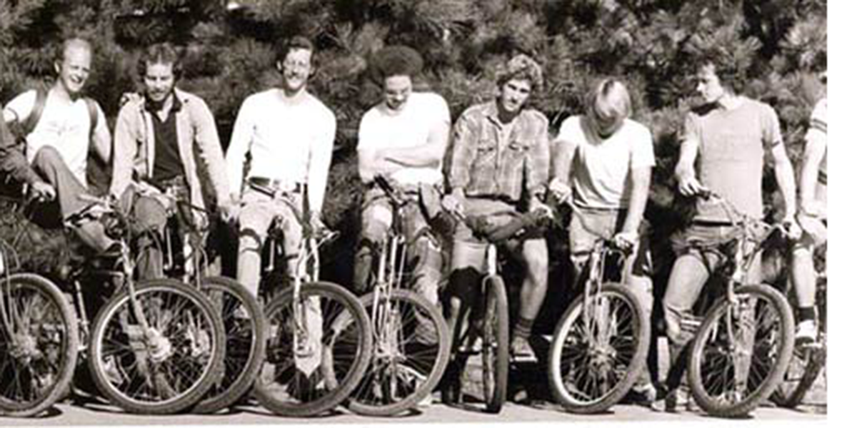 16 early off-road cyclists on Mt. Tam