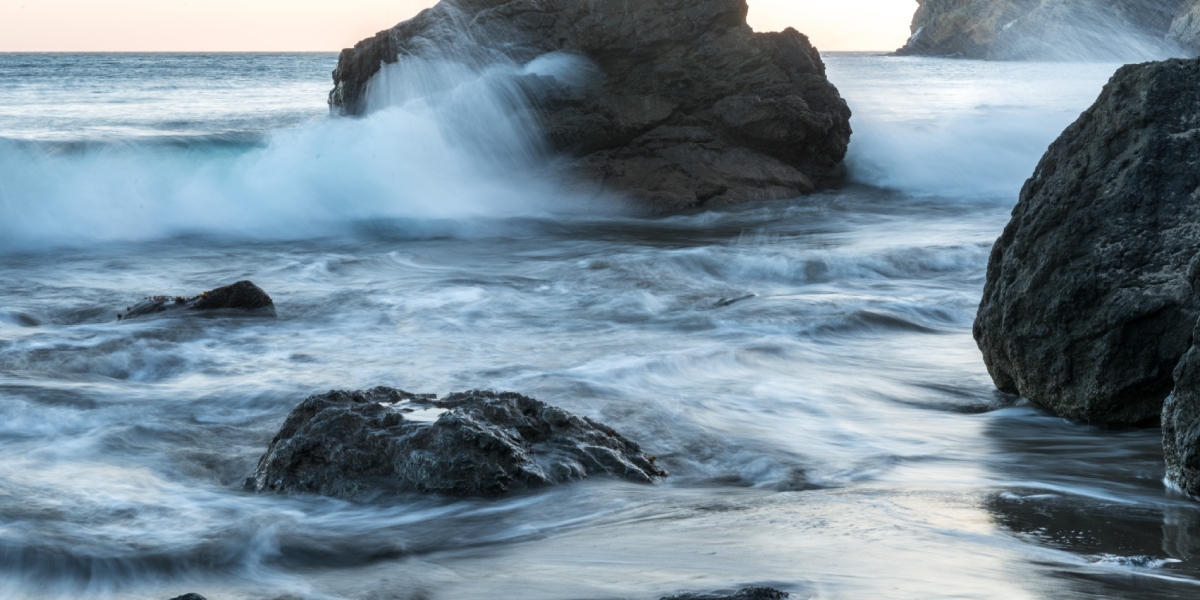 Along the shore of Muir Beach