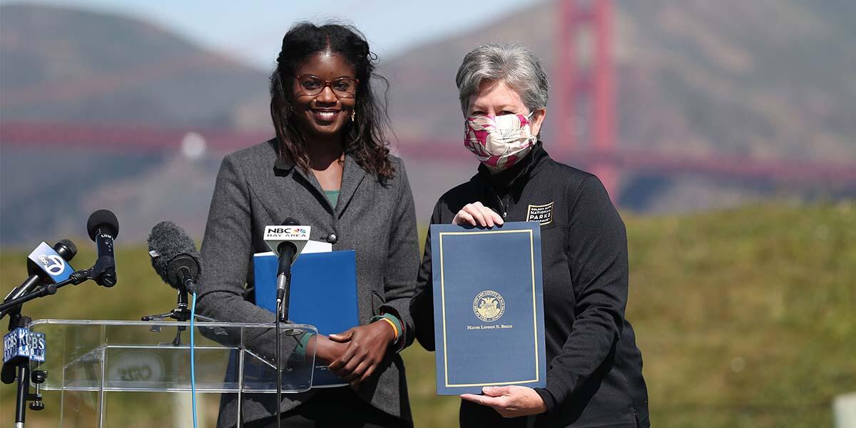 Commemorating the 20th anniversary of the revitalization of Crissy Field.