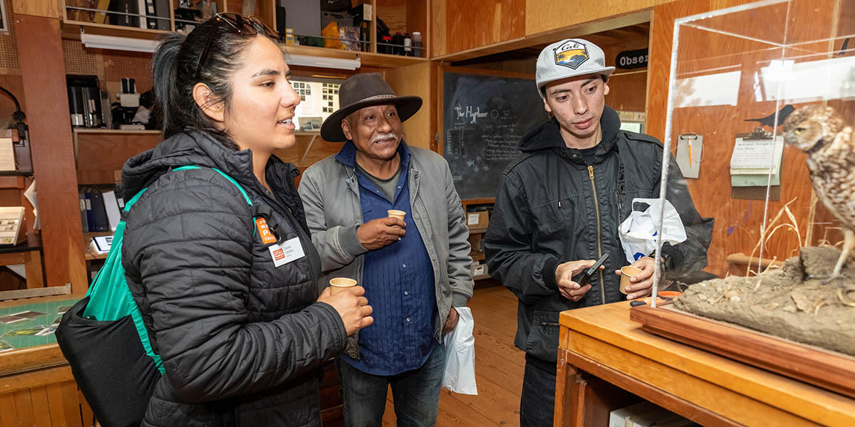 Participants from ALAS (Ayundando Latinos A Soñar) enjoying the "Raíces en la Bahía/Rooted in the Bay" event for farmworkers and their families in September 2024. Activities included crabbing, hiking, and beachside recreation.