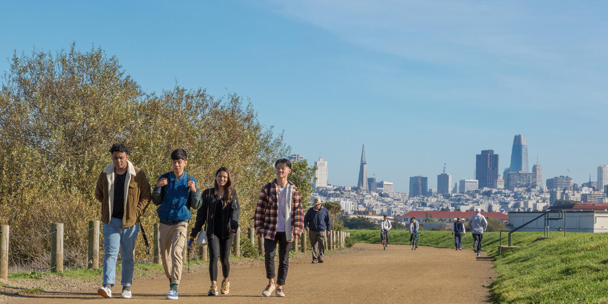 Crissy Field and San Francisco views