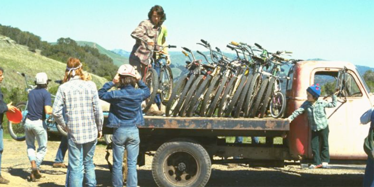 At the Azalea Hill drop off point for Repack. Bikes are unloaded from Fred Wolf’s 1953 Chevrolet truck.