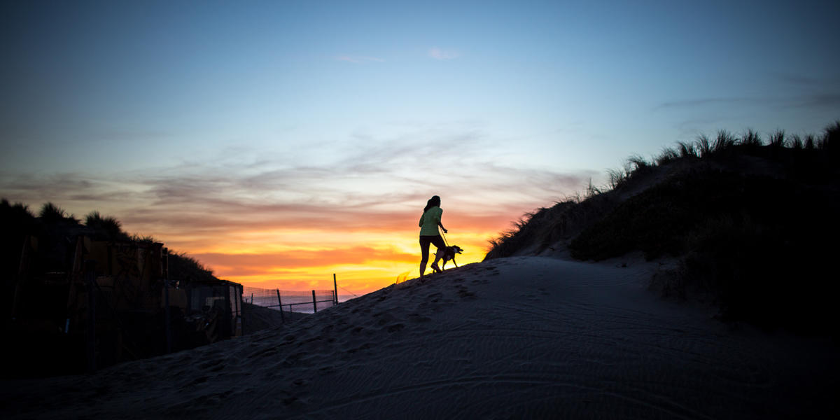 Ocean Beach at sunset