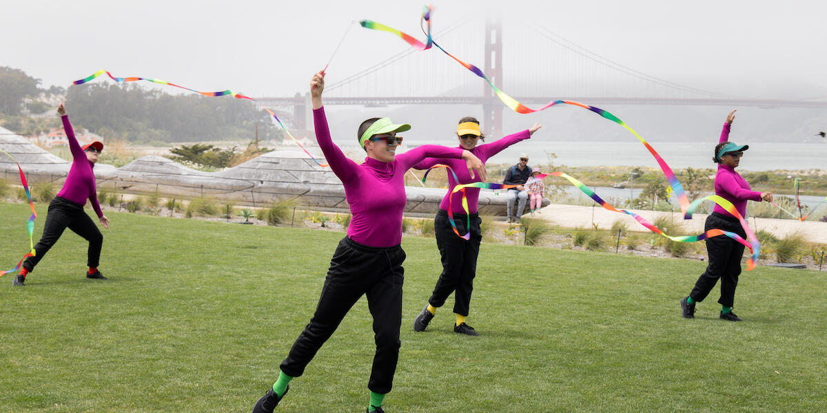  FACT/SF, a San Francisco-based contemporary dance company premiered two new dance works, Fluid Forms and Half Time, Full Out, at Presidio Tunnel Tops.