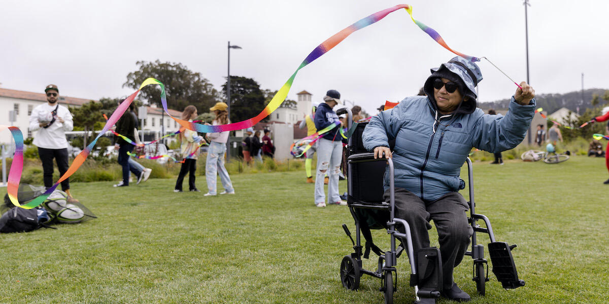 A scene from the joyful and colorful Fantastic Field Day on June 11, 2023.