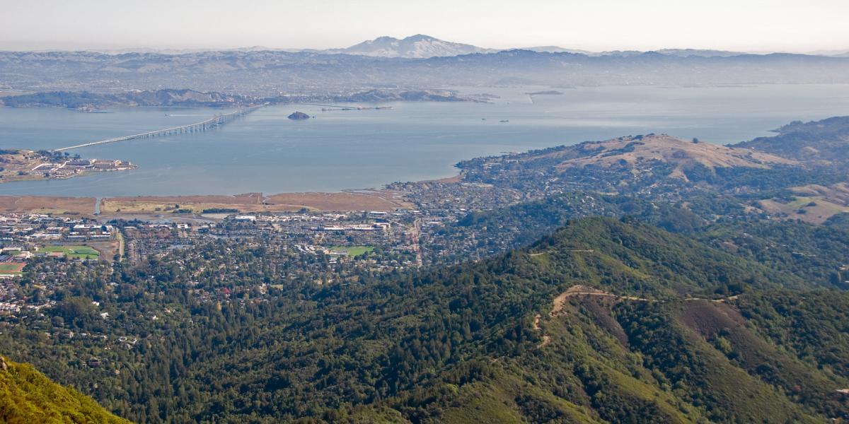 View of Verna Dunshee Trail along Mt. Tam