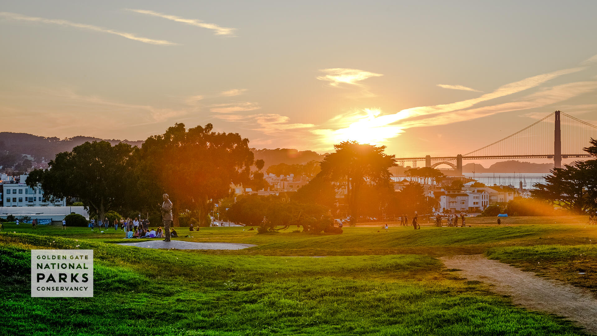 Sunset at Fort Mason Great Meadow