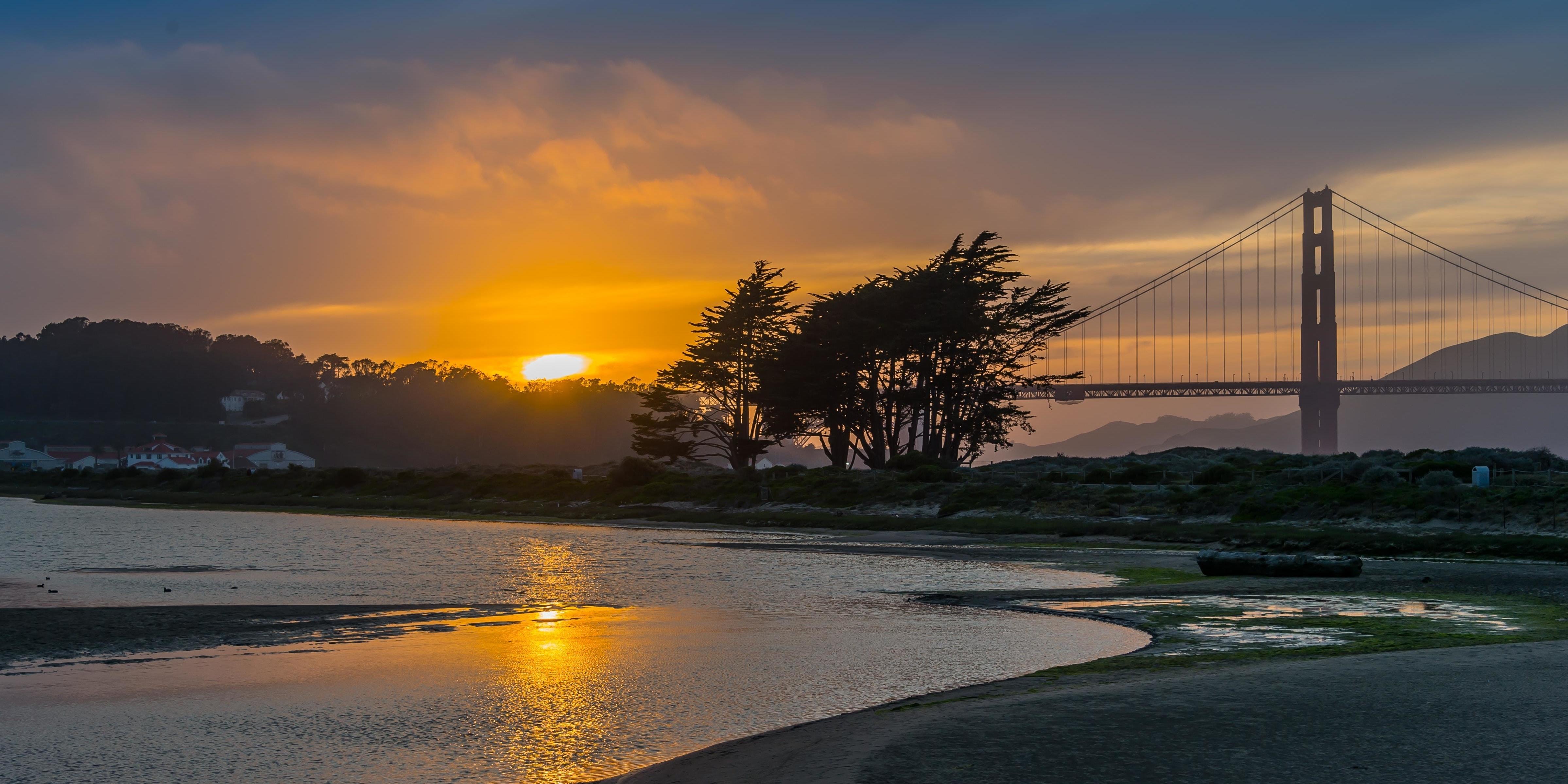 Sunset over Crissy Field Marsh