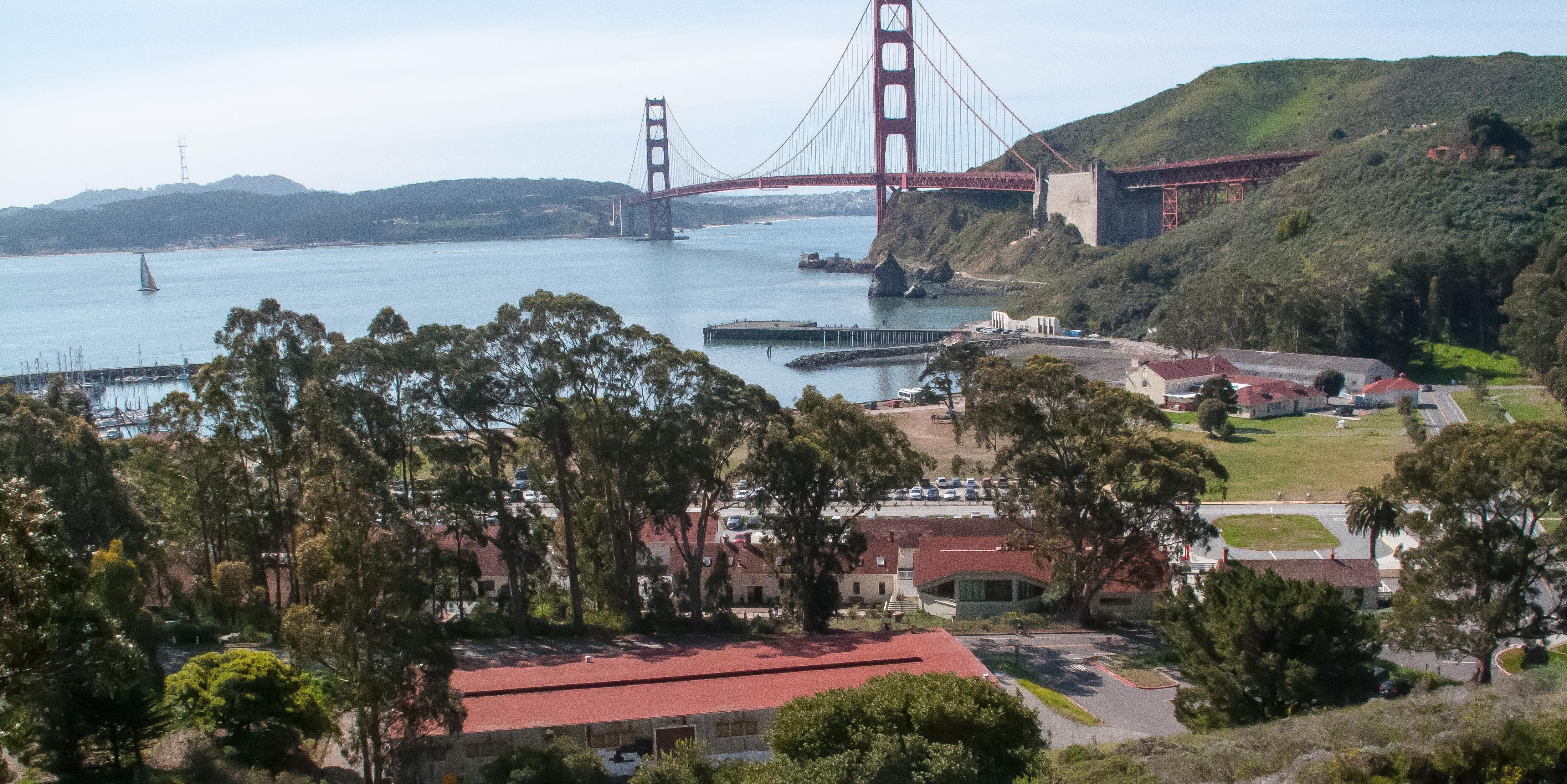 View overlooking Fort Baker and the Golden Gate
