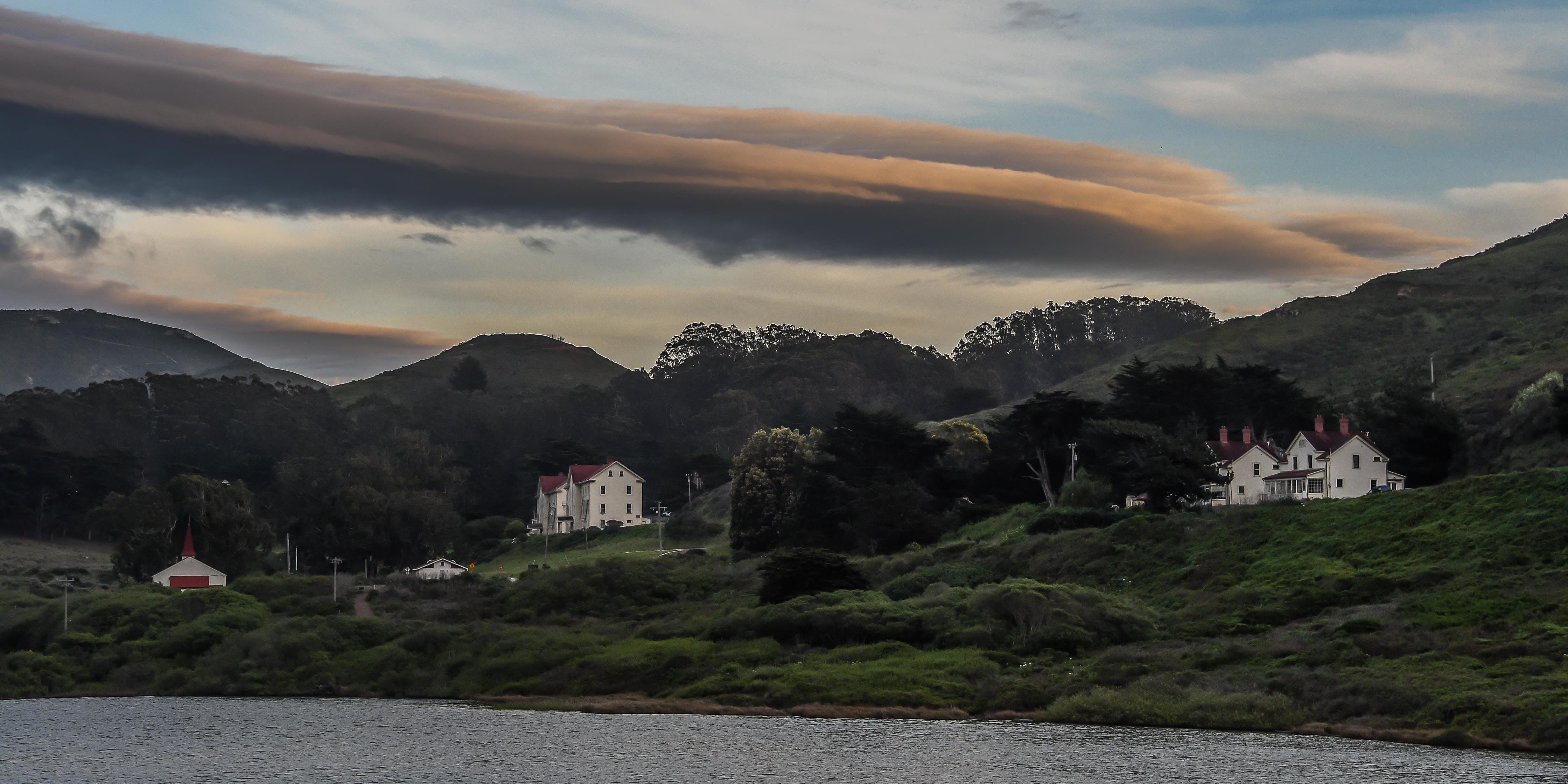 Rodeo Lagoon view toward Marin Headlands Visitor Center