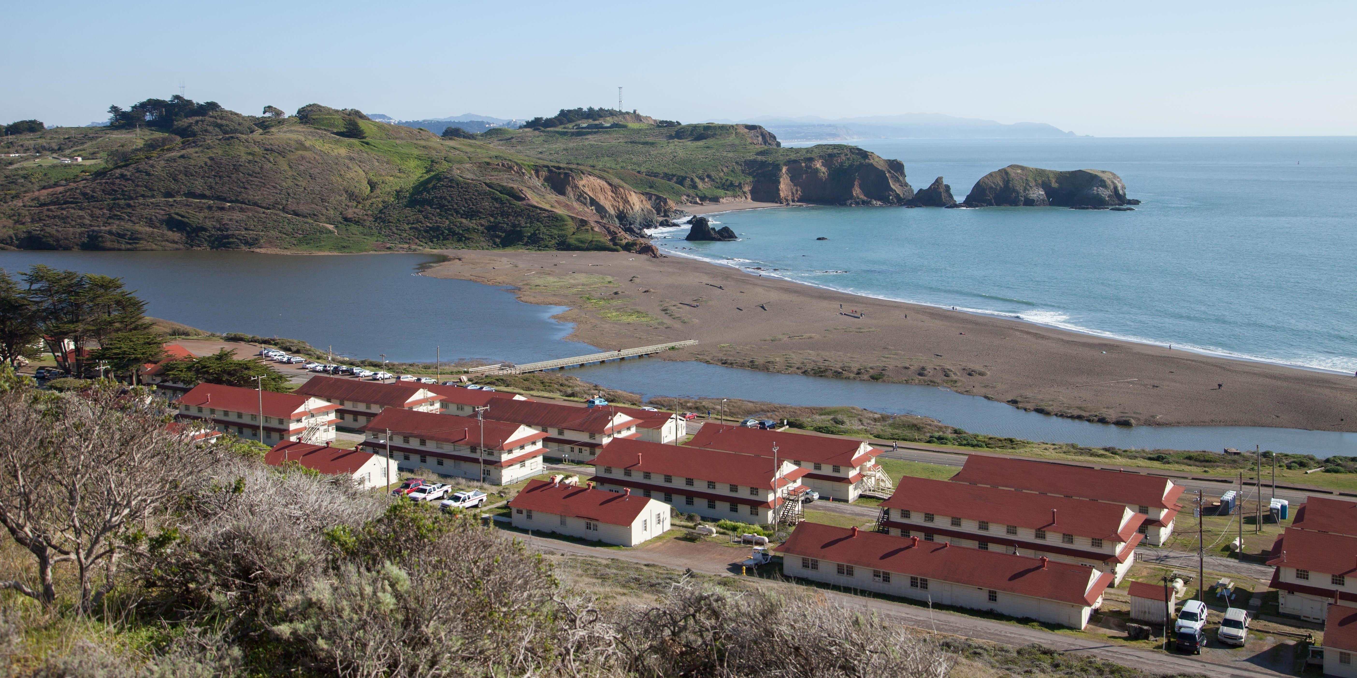 View over Fort Cronkhite and Rodeo Beach