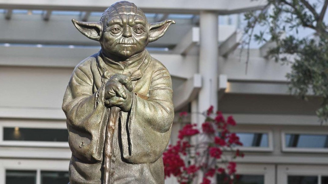 Statue of Yoda at LucasArts in the Presidio.