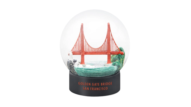 Golden Gate Bridge fog globe.