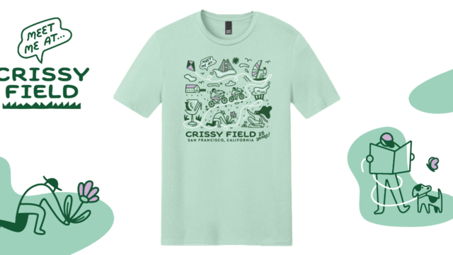 Meet Me at Crissy Field gear from our Park Store