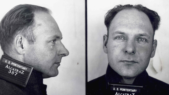 Historical mugshot of Richard Franseen, Alcatraz Inmate and gardener.