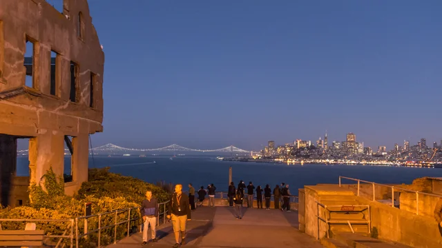 Alcatraz at night