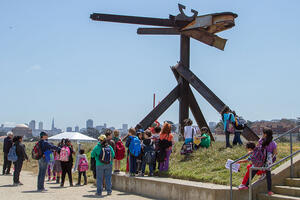 Mark di Suvero sculpture