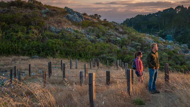 Hikers enjoy views from the Dias Ridge Trail
