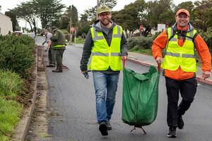 Volunteers at Fort Mason