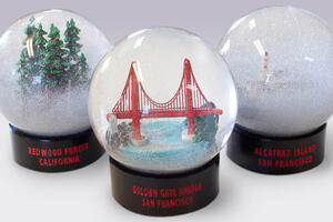 The Parks Conservancy's fog globe collection.
