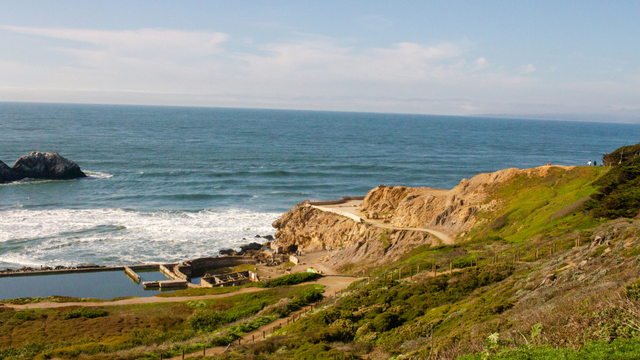 A beautiful view of Sutro Baths at Lands End.