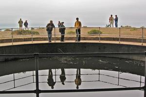 Battery Townsley "pond" in a former gun emplacement