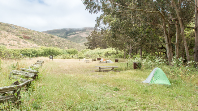 Tents at Haypress Campground