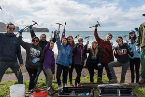 Volunteers at work