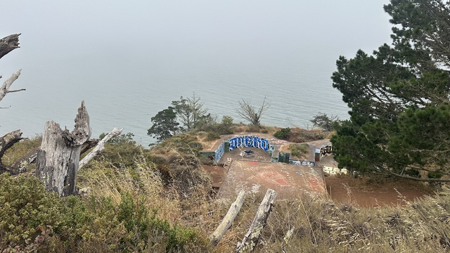 Battery Wagner along the Kirby Cove Road in the Marin Headlands.