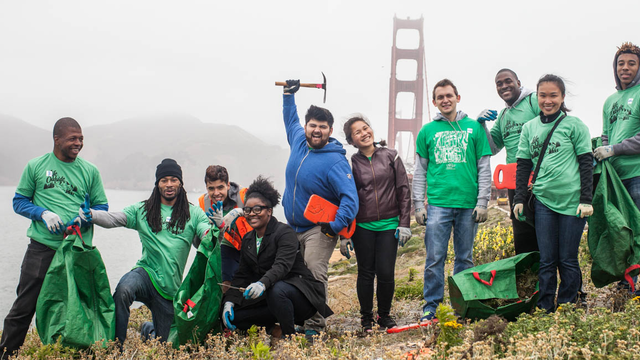 Park Stewardship Team at the Presdio Bluffs