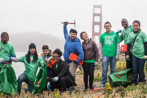 Park Stewardship Team at the Presdio Bluffs