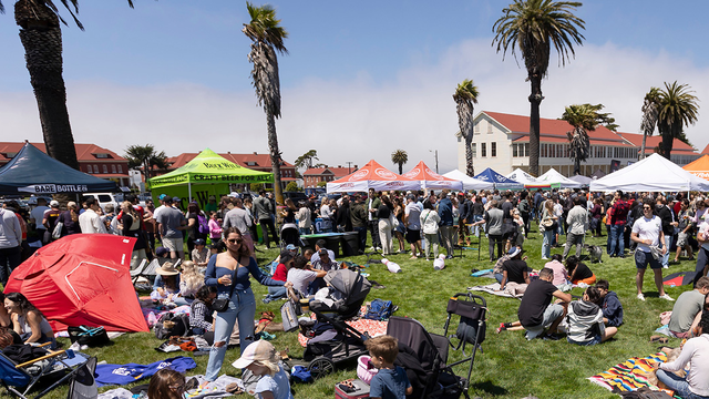 Photo of crowd at the Parks4All: Brewfest in 2023.