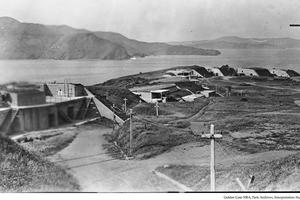 Battery Boutelle before the Golden Gate Bridge was built