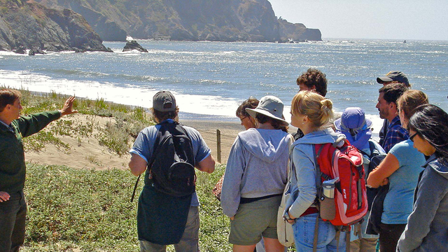 Park Academy Dune Ecology hike at Baker Beach