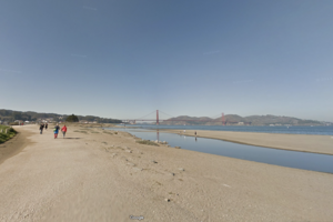 Screenshot of Google Street View of Crissy Field