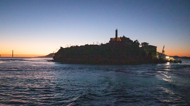 Alcatraz Island at Sunset