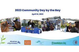 Graphic titled Alcatraz City Cruises' Community by the Bay