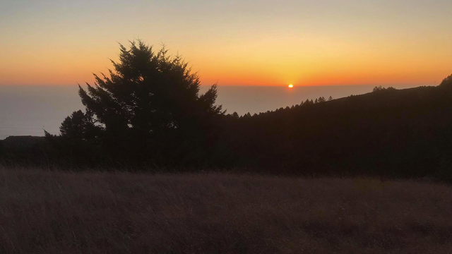 Mount Tamalpais at sunset