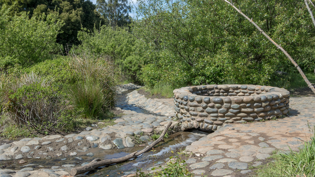 The well at El Polin Spring