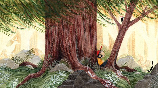 Illustration from "How to Take a Walk" book.