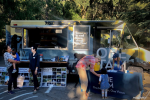 The Tam Van is a mobile trail head and education hub. 