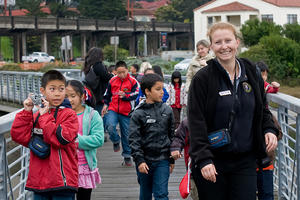 Students embark on an exploration of Crissy Field Marsh